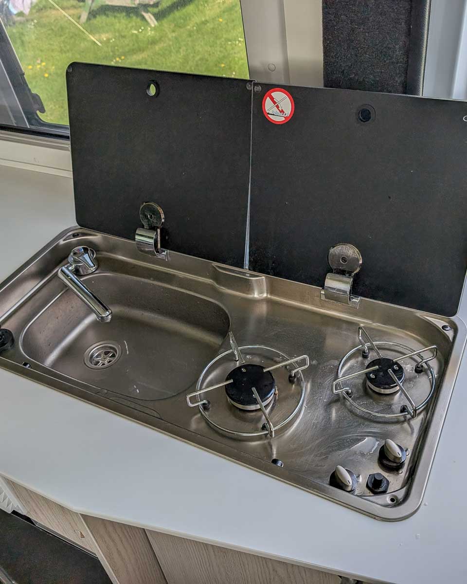 The-kitchen-inside-of-the-Star-RV-campervan-in-Australia