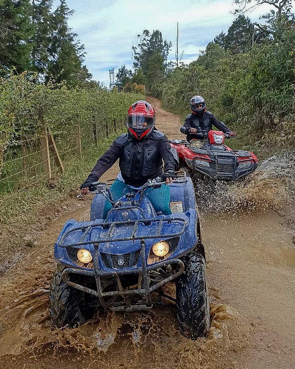 Two ATV riders near Medellin Colombia