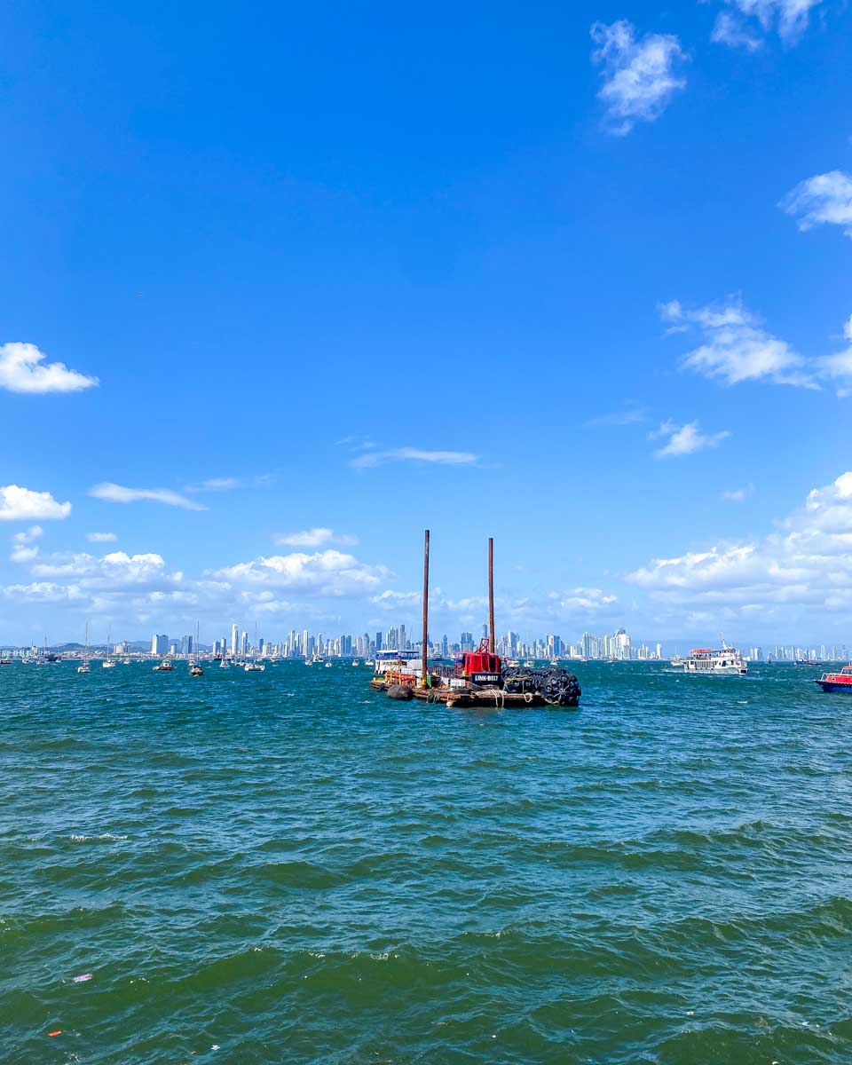 A boat on the Amador Causeway Panama City Panama