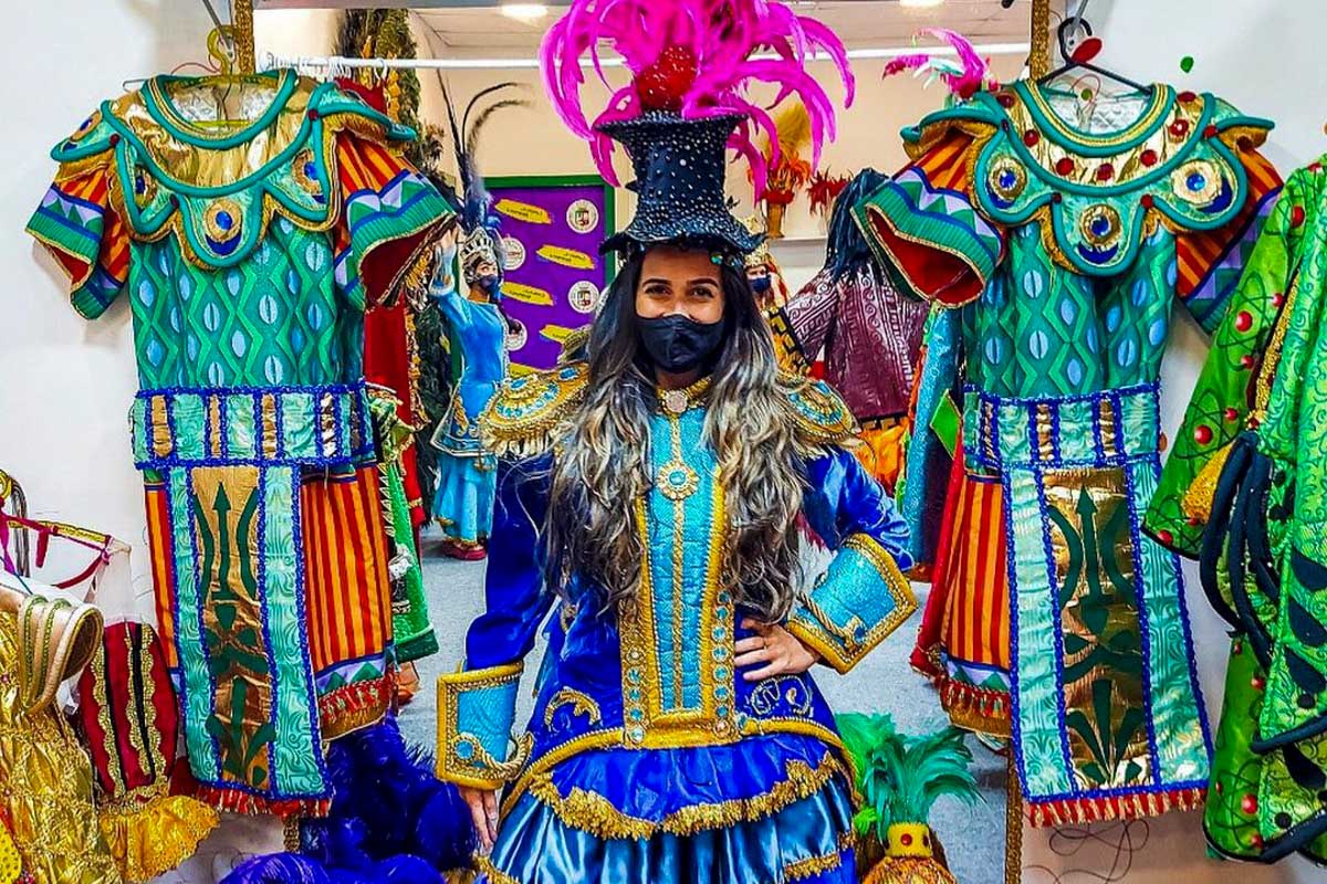 C2RIO Tours & Travel a woman in a carnaval costume Rio Brazil