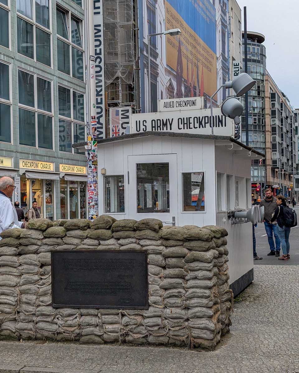 Checkpoint Charlie at the Berlin Wall Berlin germany