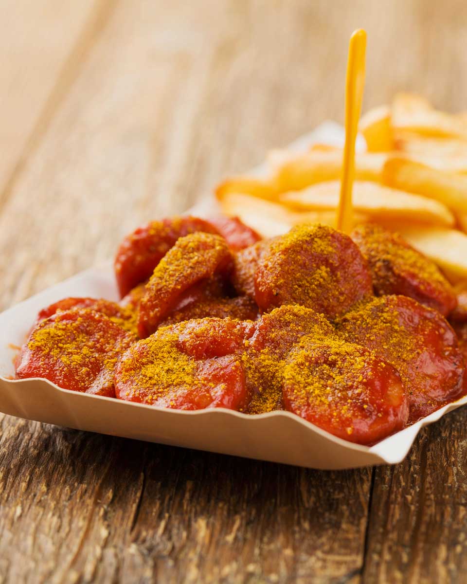 Currywurst on a food tour in Berlin Germany