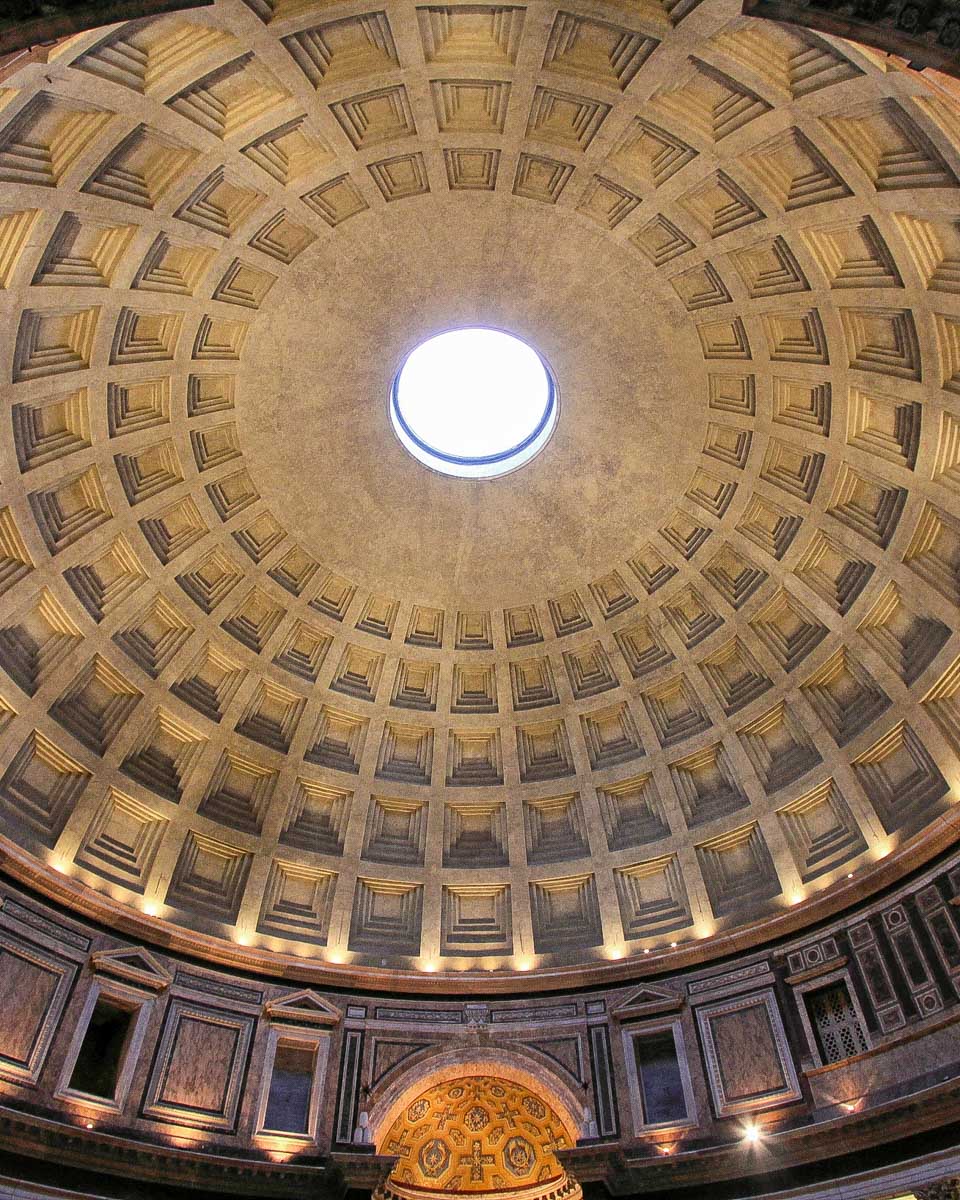 Pantheon internal in Rome Italy