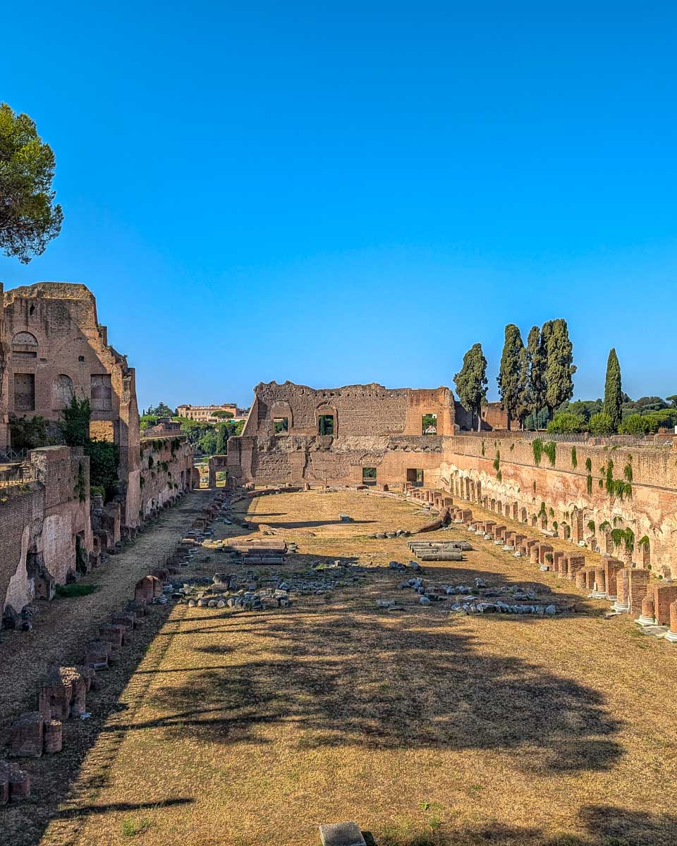 Part of the palatine in Rome Itay