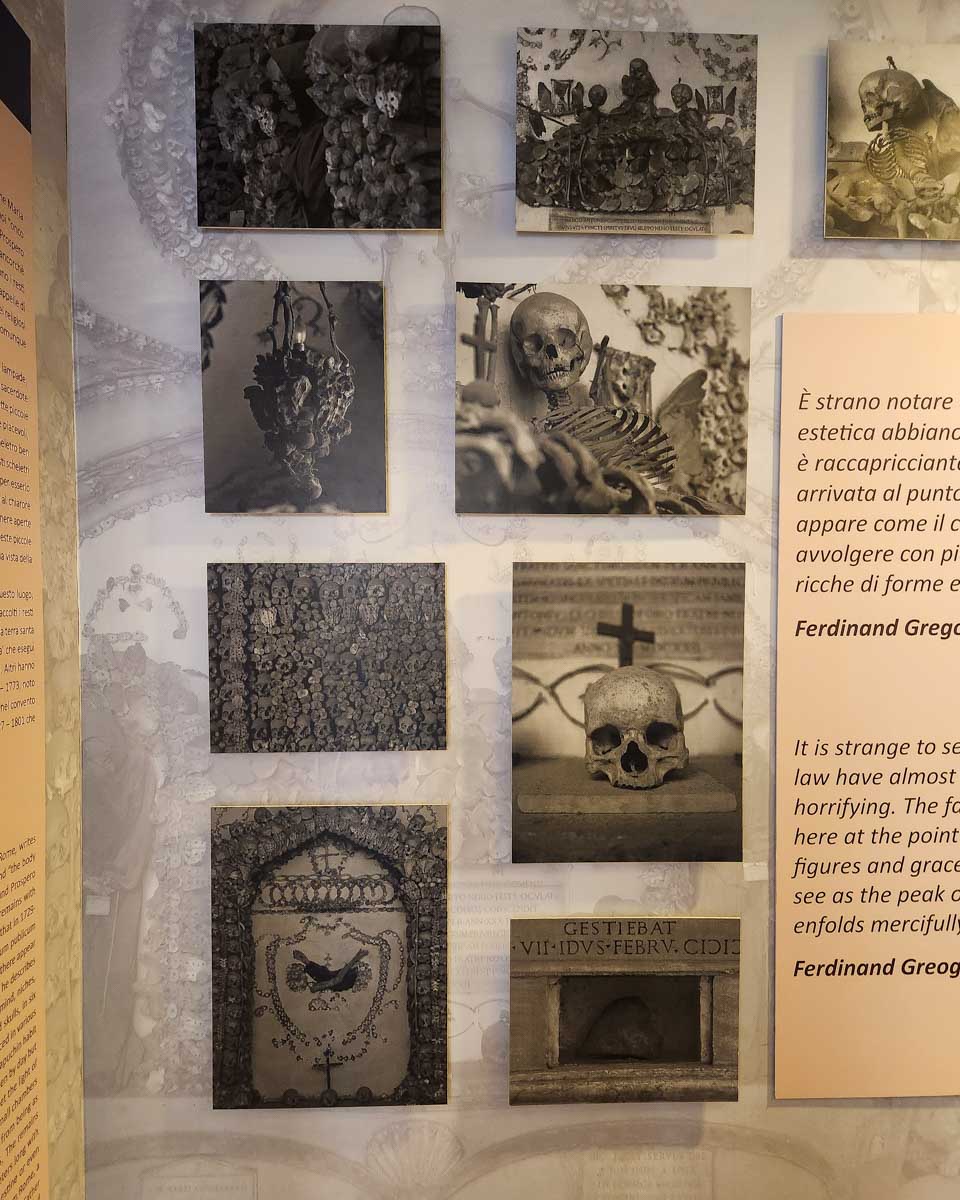 Photos and information seen on a Rome Crypts and Catacombs Tour in Italy
