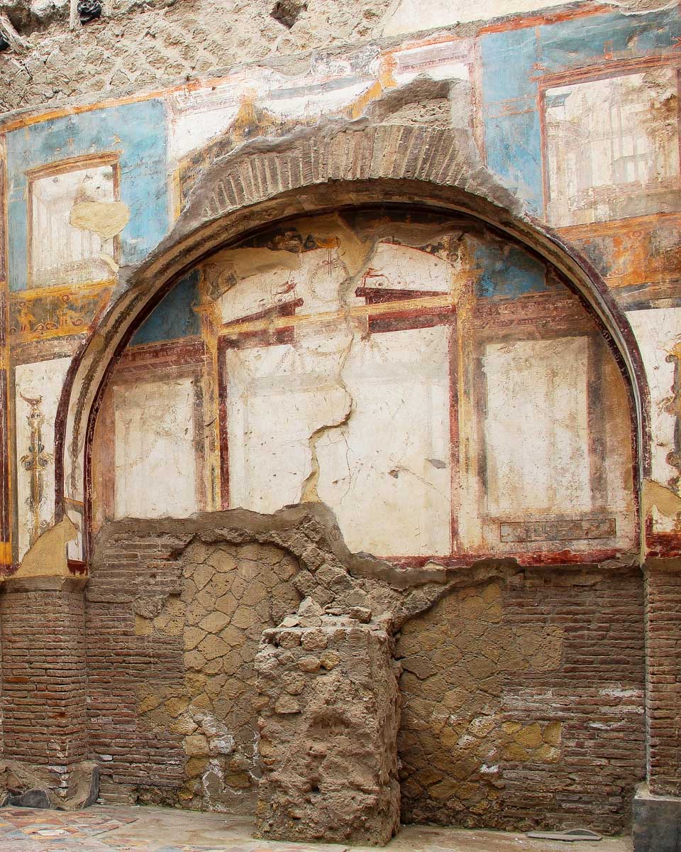 Ruins of Herculaneum in Naples Italy