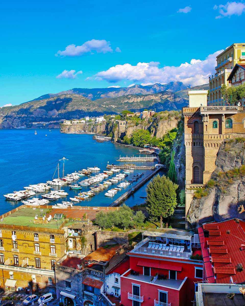 Sorrento on the Amalfi Coast near Naples Italy