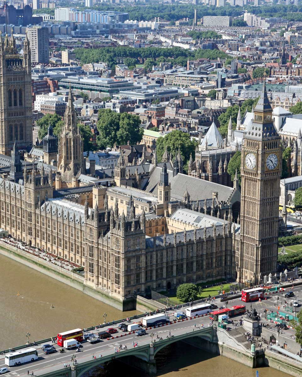View of London from The London Eye England