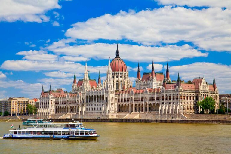 budapest parliament building in Budapest Hungary during the day