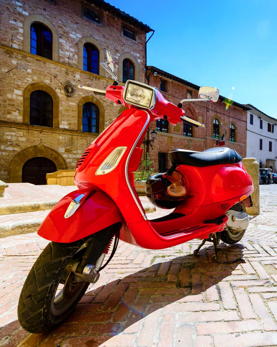 A Vespa in Florence Italy