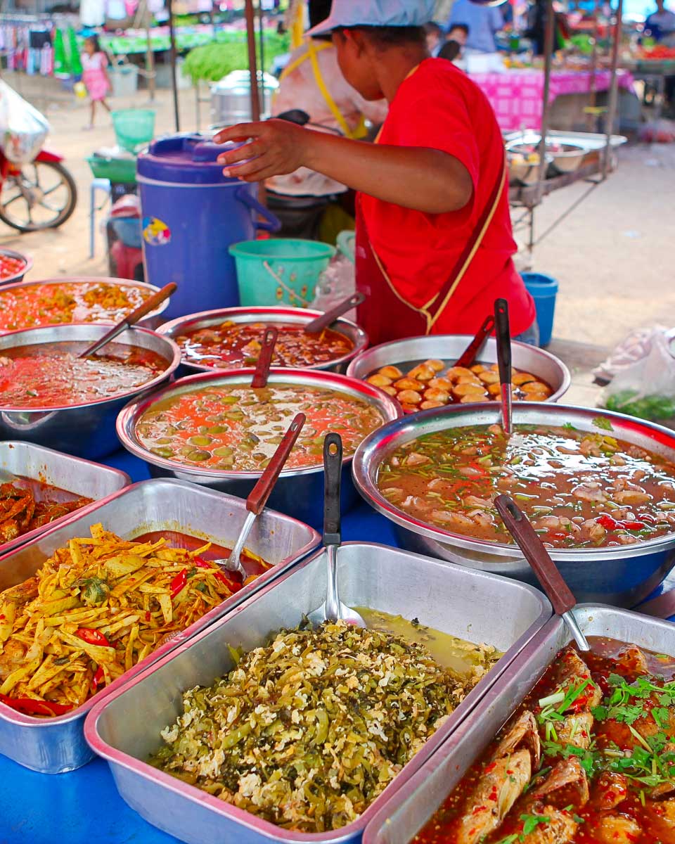 A food market in Phuket Thailand