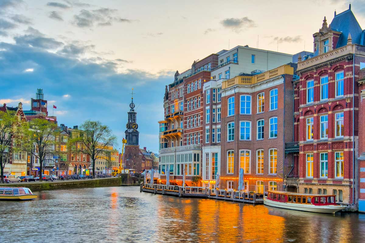Amsterdam Canal in the Netherlands