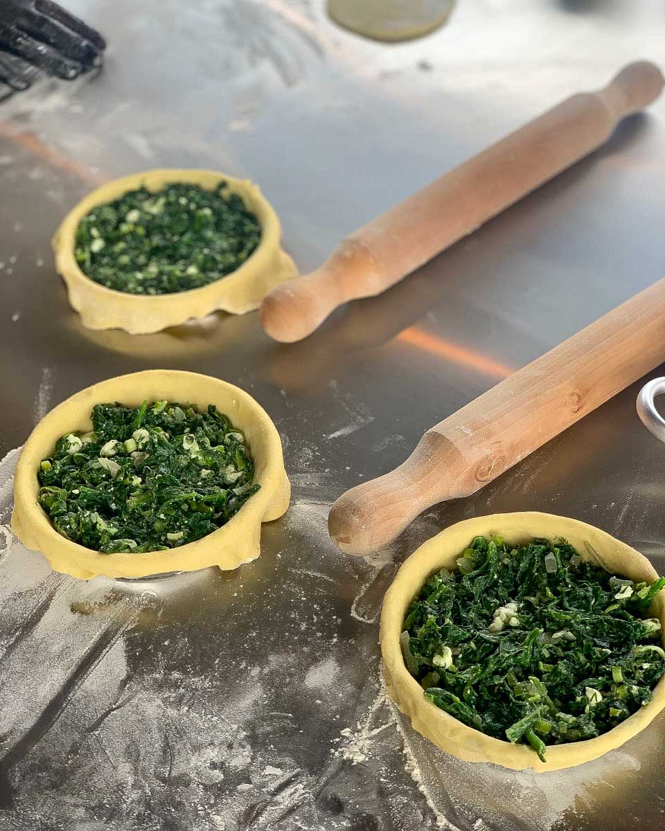 Athens Walks Tour Company food being made during a cooking class in Athens Greece