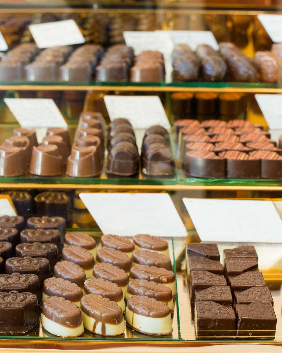 Chocolate shop in Brussels Belgium
