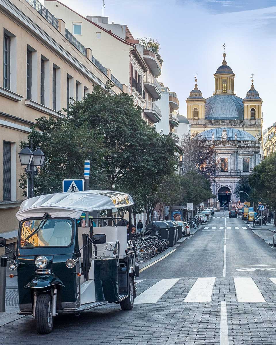Eco Tuk Tuk in Madrid Spain