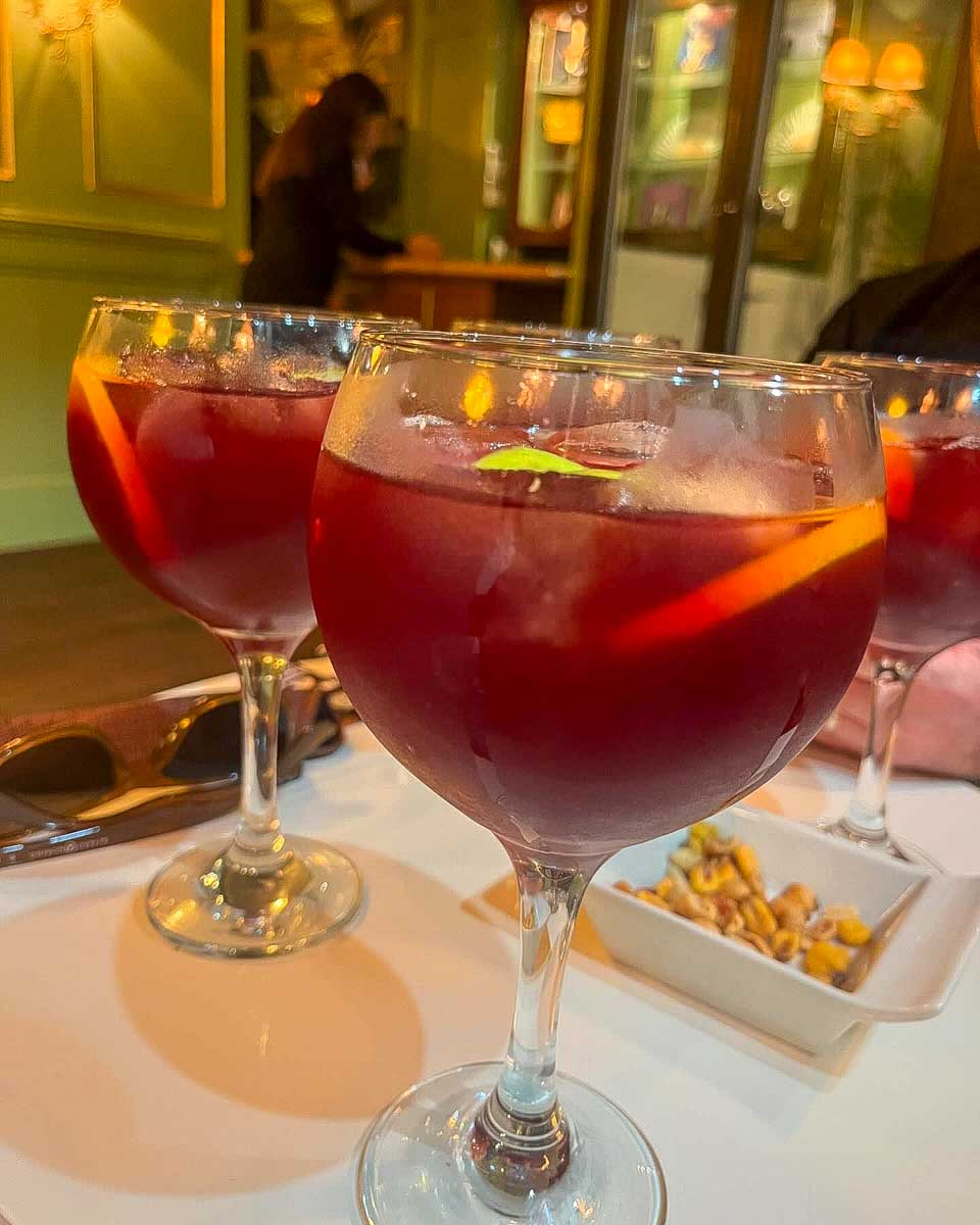 Essential Flamenco Madrid drinks at a show in Madrid Spain