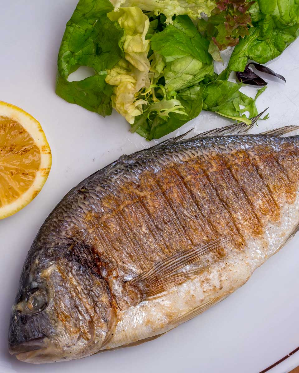 Fish on a dinner cruise in Istanbul Turkey