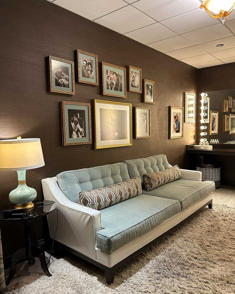 Grand Ole Opry dressing room on a tour in Nashville Tennessee