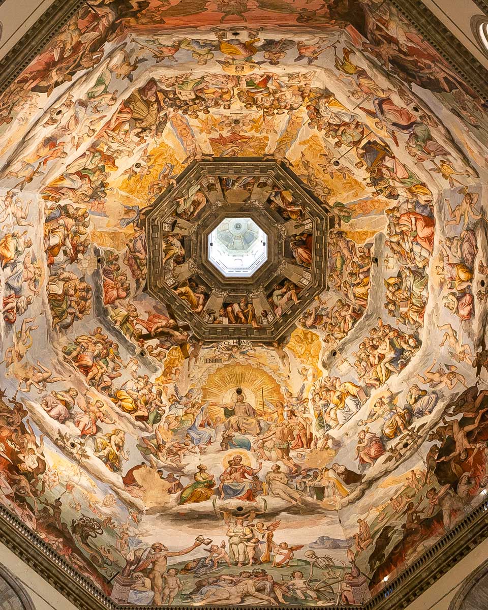 Inside brunelleschi's dome in Florence Italy
