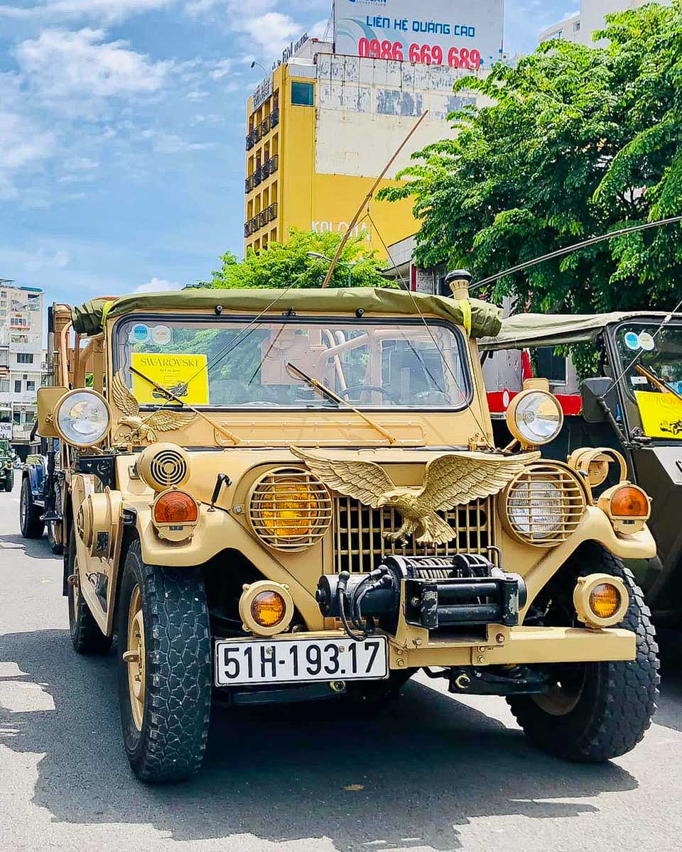 Jeep tour Saigon on a tour in Saigon Ho Chi Minh Vietnam