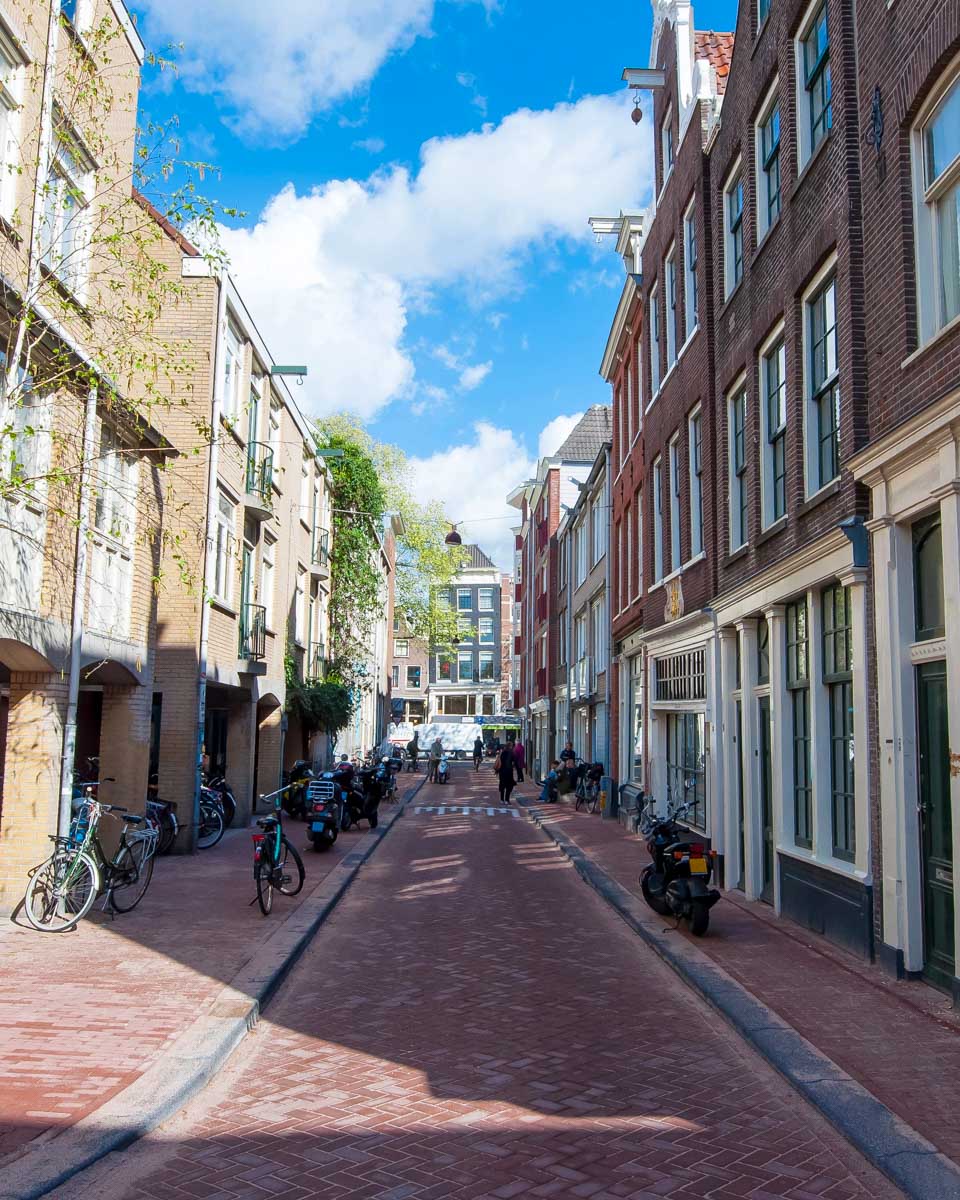 Jordaan neighborhood in Amsterdam Netherlands