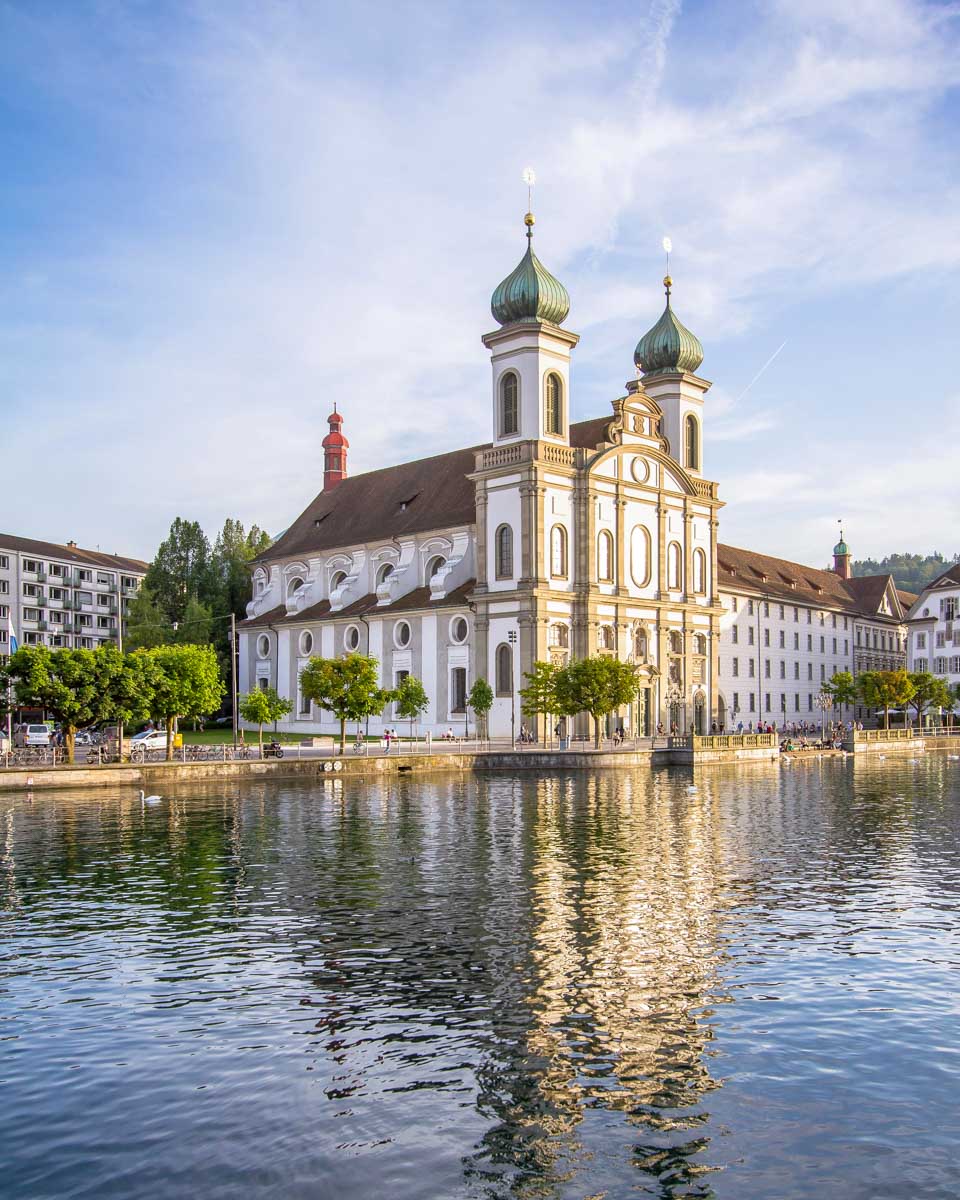 Lucerne Jesuit Church in Zurich Switzerland
