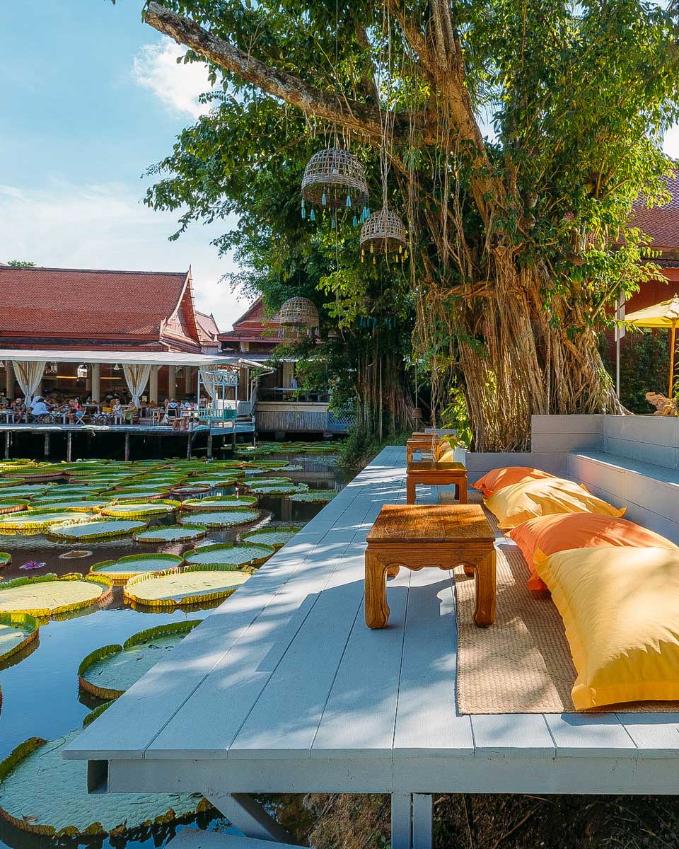 Ma Doo Bua Cafe' seats in Phuket Thailand