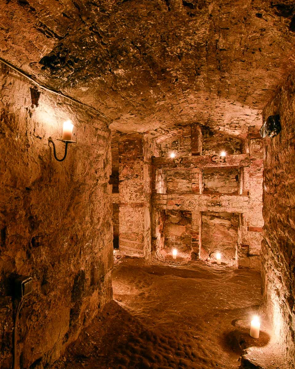 Mercat Tours the underground vaults in Edinburgh Scotland