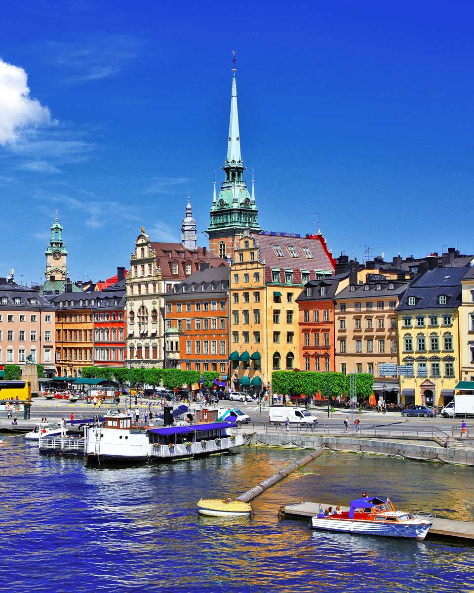 Part of Stockholm Sweden seen on a bike tour