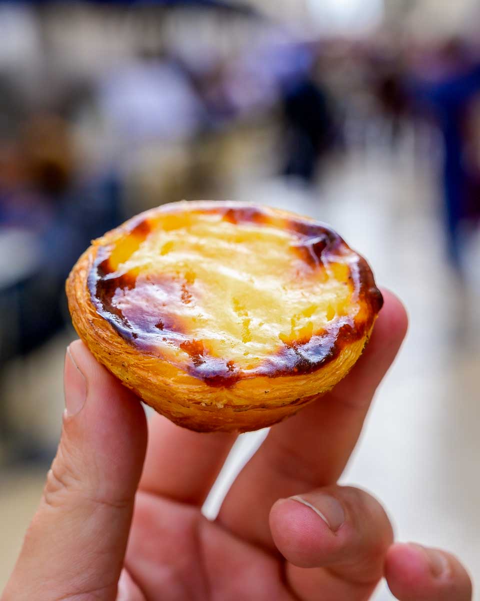 Pastel de nata in Lisbon Portugal food tour