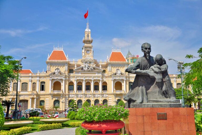 Peoples Committee Building in Ho Chi Minh Saigon Vietnam