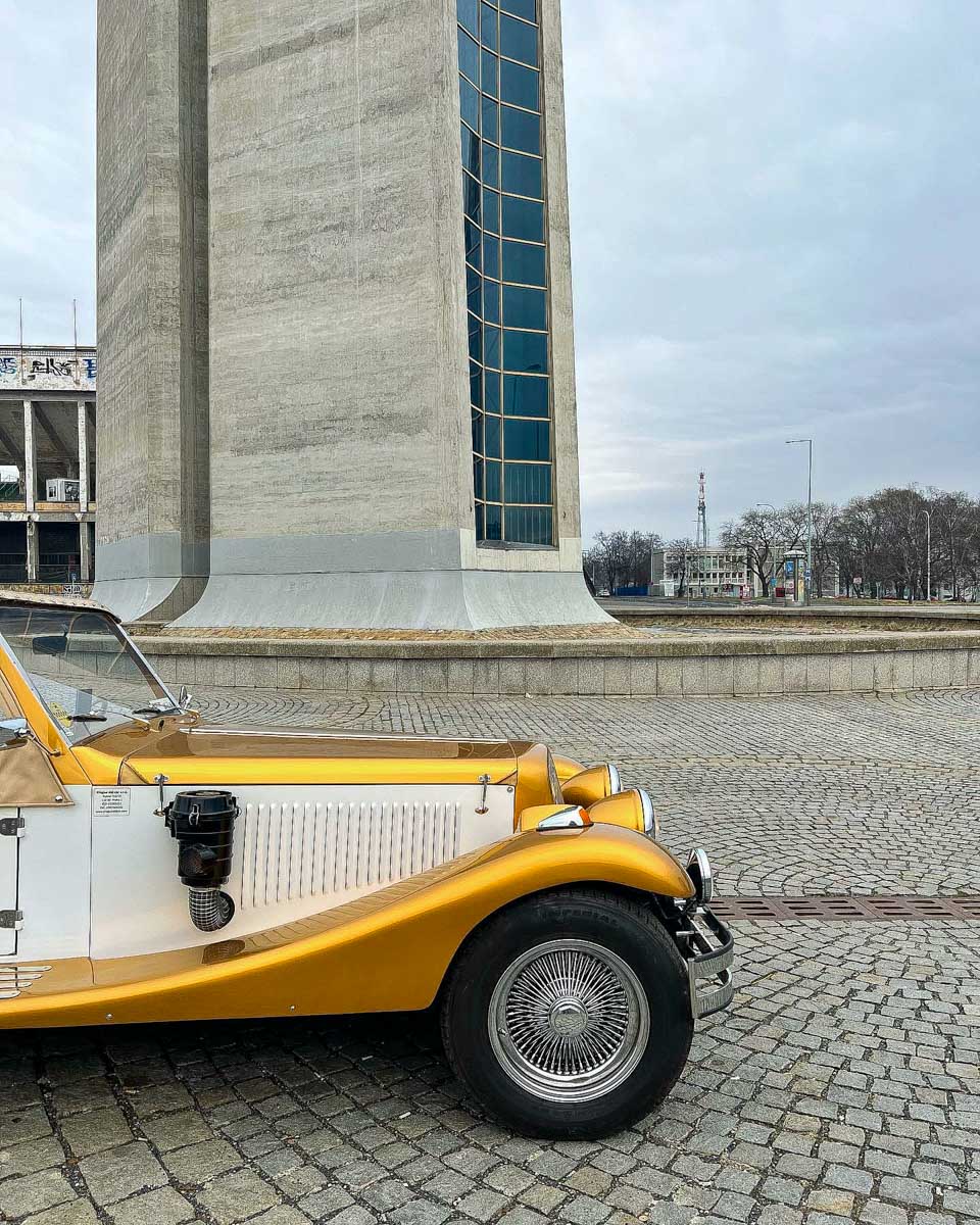 Prague old car in Czech Republic 2