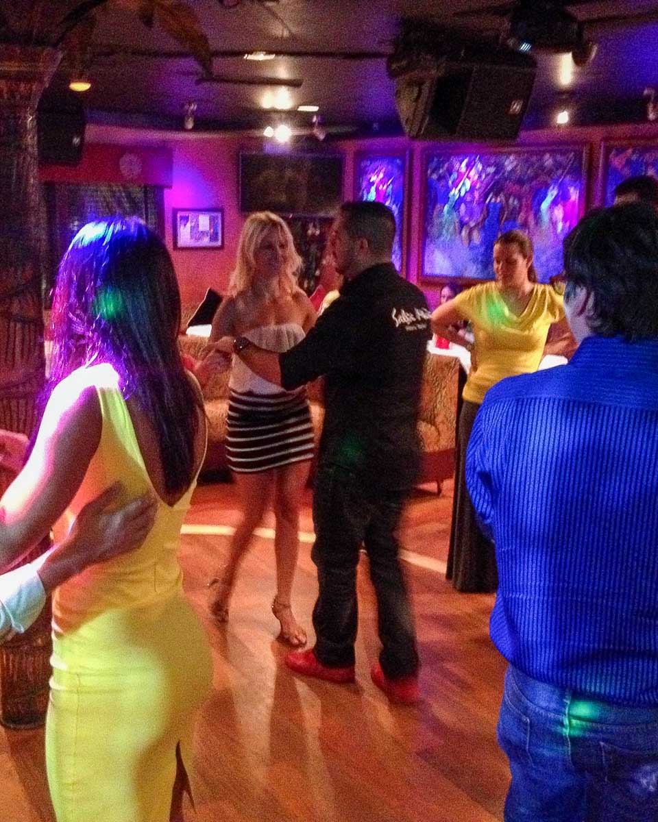 Salsa Mia an instructor at a salsa class in Miami Florida United States