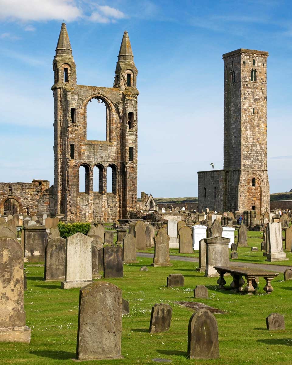St.-Andrews-cathedral-grounds-on-a-tour-from-Edinburgh-Scotland