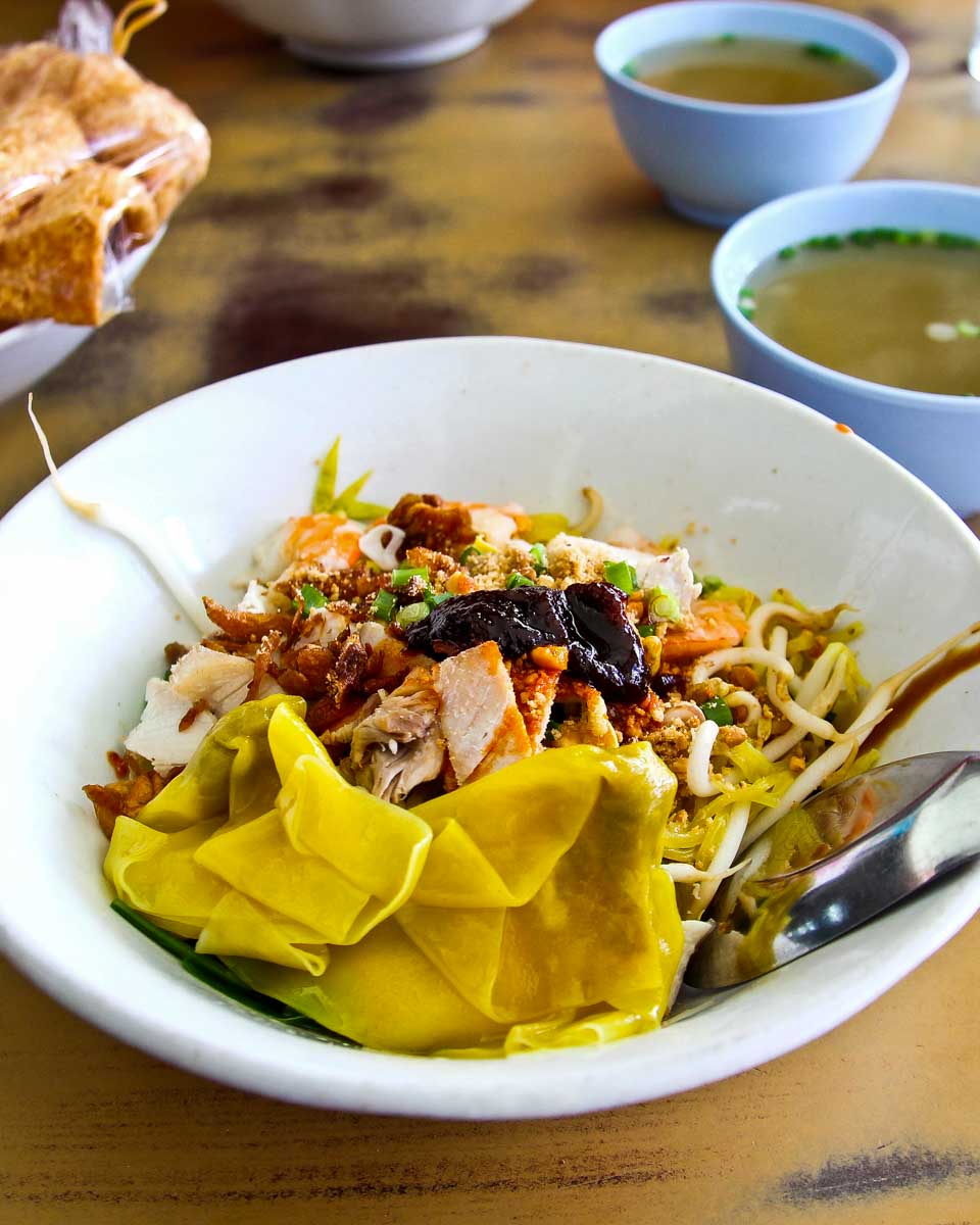 Thai soup on a food tour in Phuket Thailand