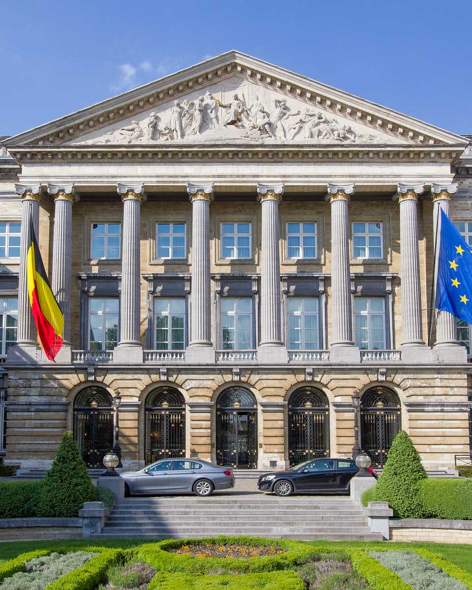 The Belgian Parlament Building in Brussels Belgium