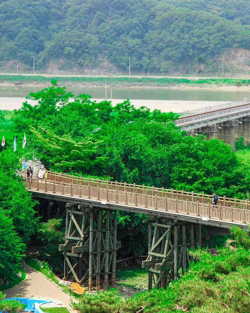The Freedom Bridge at the DMZ on a tour from Seoul South Korea
