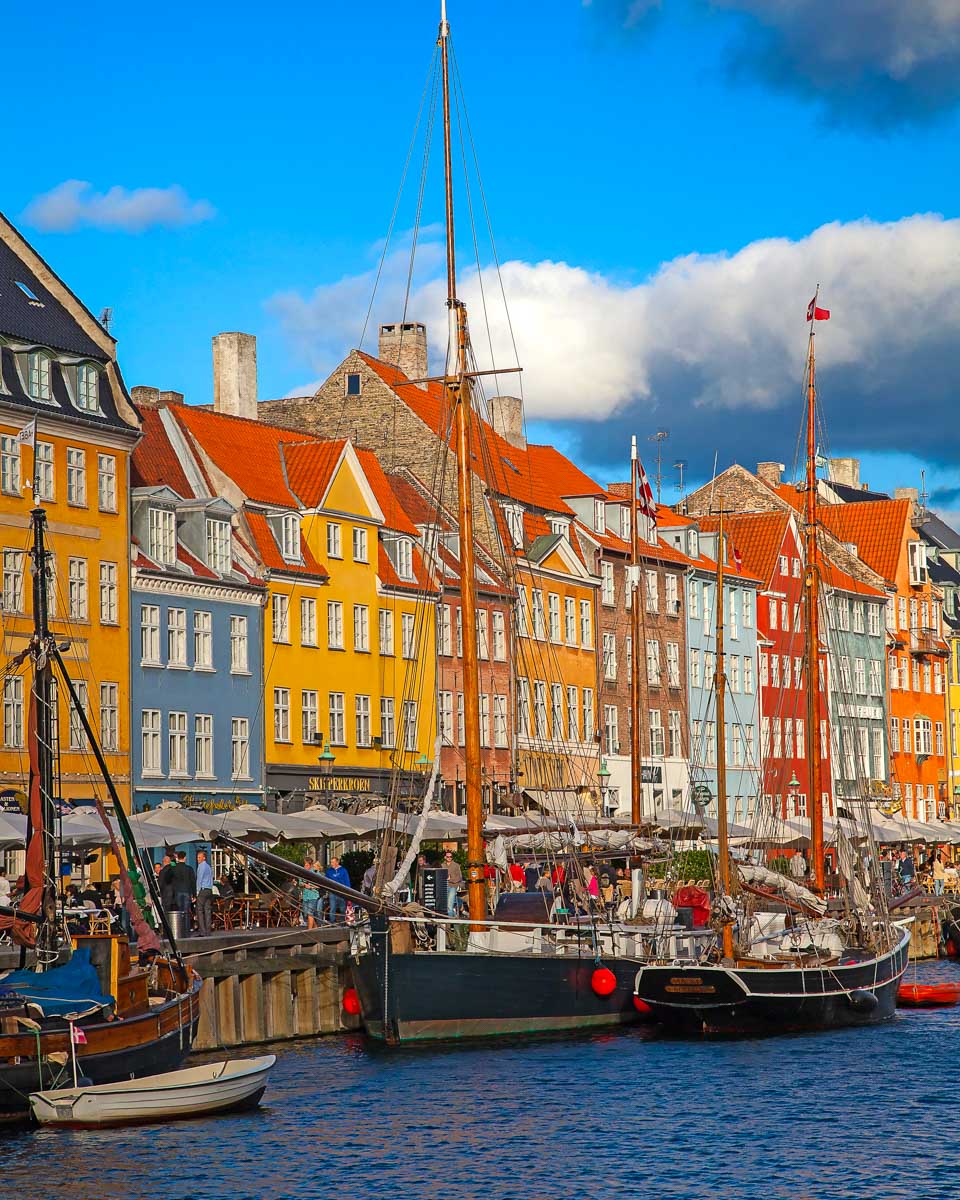 The Nyhavn Canal, in Copenhagen, Denmark during day