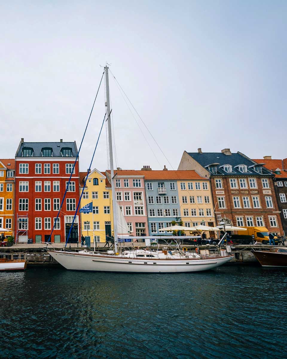 The Nyhavn Canal, in Copenhagen, Denmark