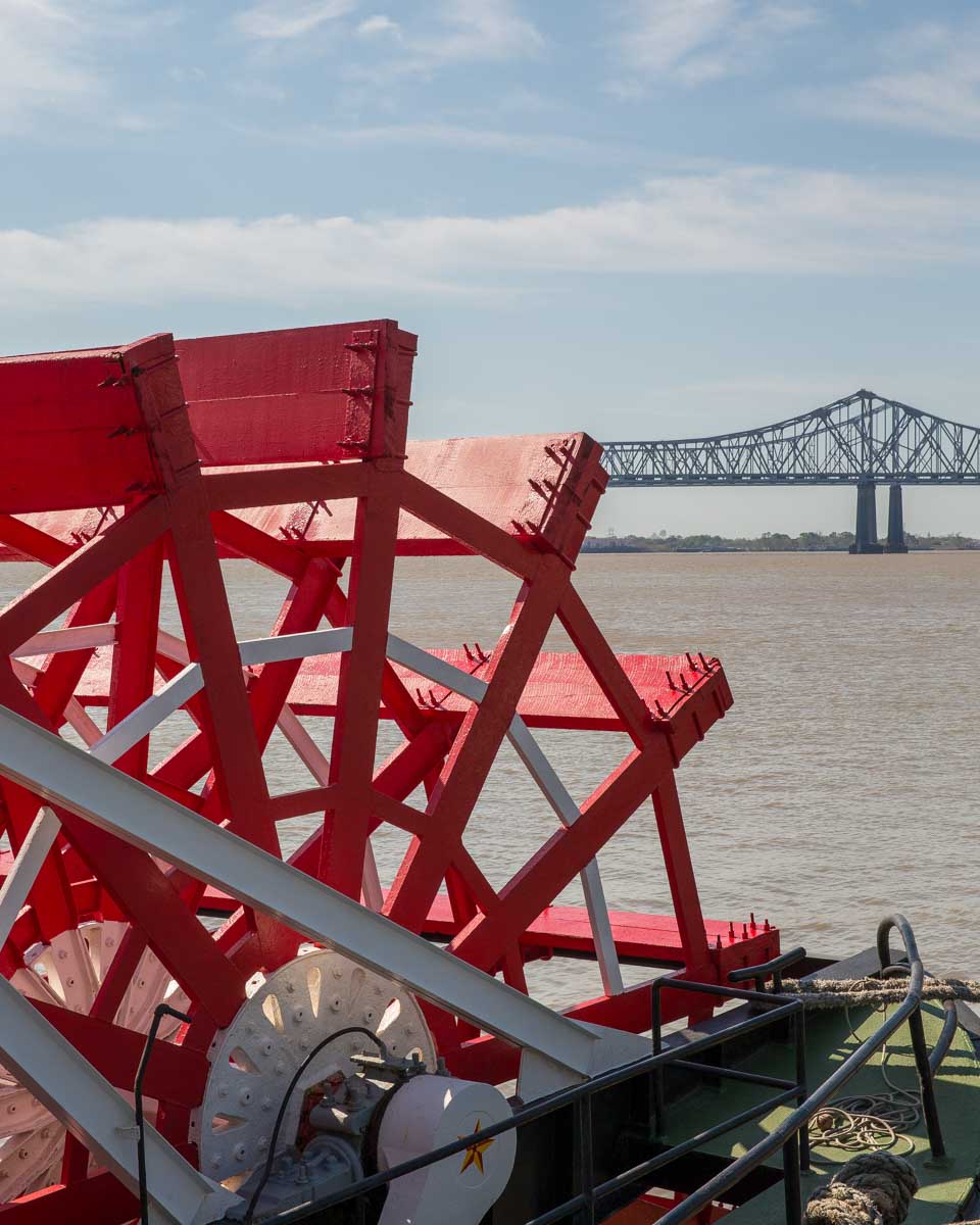 The creole Queen paddleboat in New Orleans Louisiana
