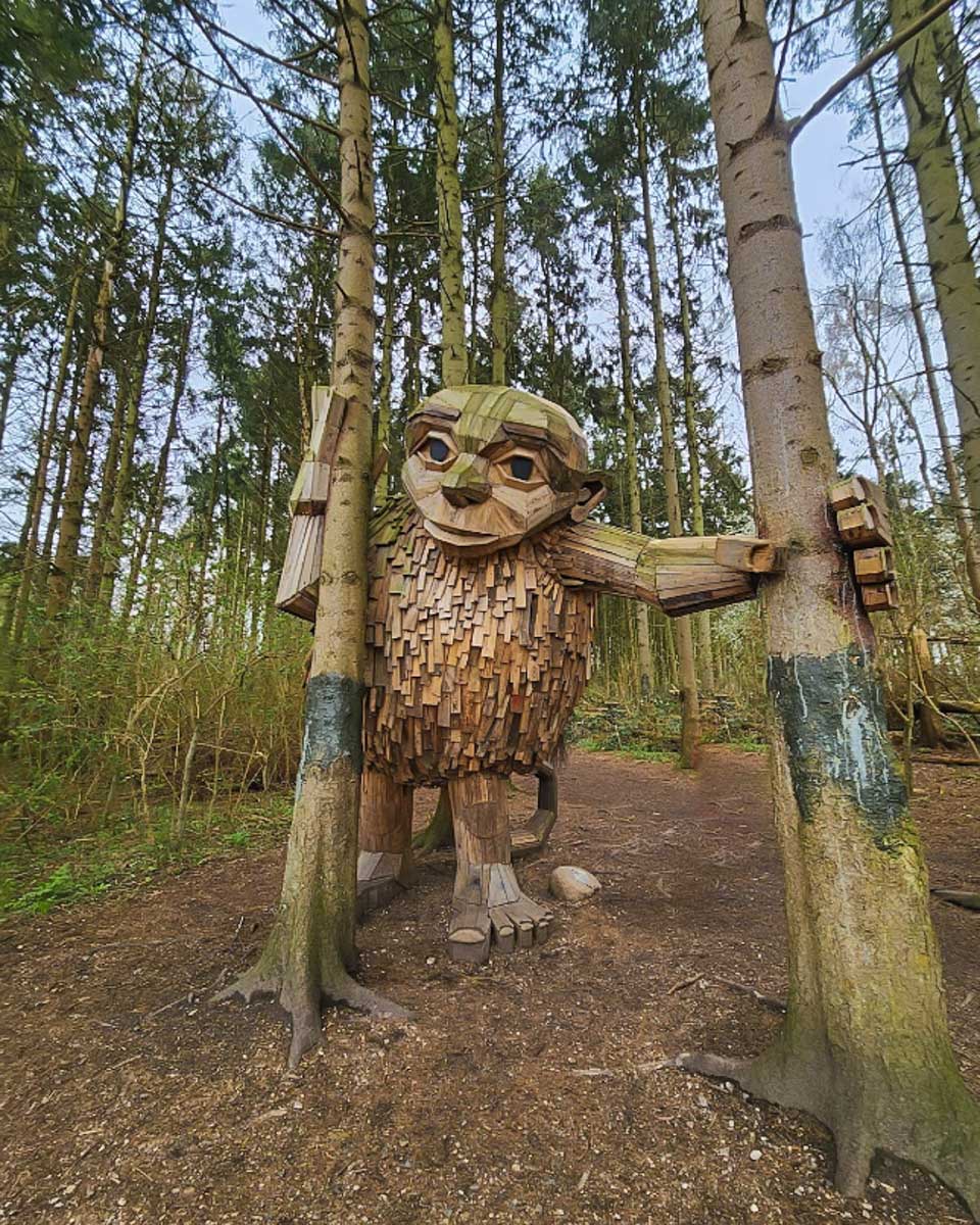 Thomas Dambo’s troll sculptures in the forgotten giants forest