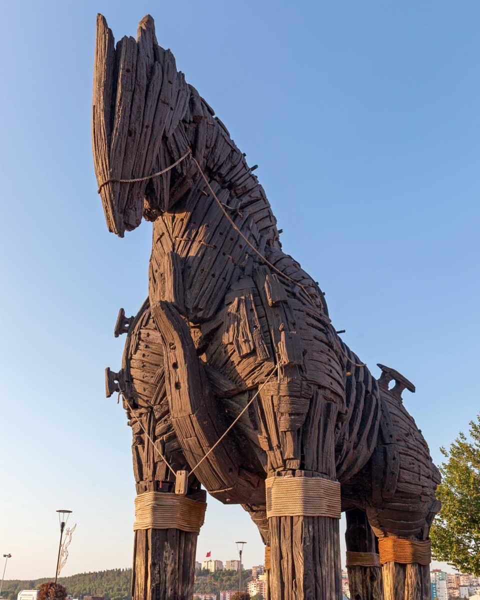Trojan Horse replica near Istanbul Turkey