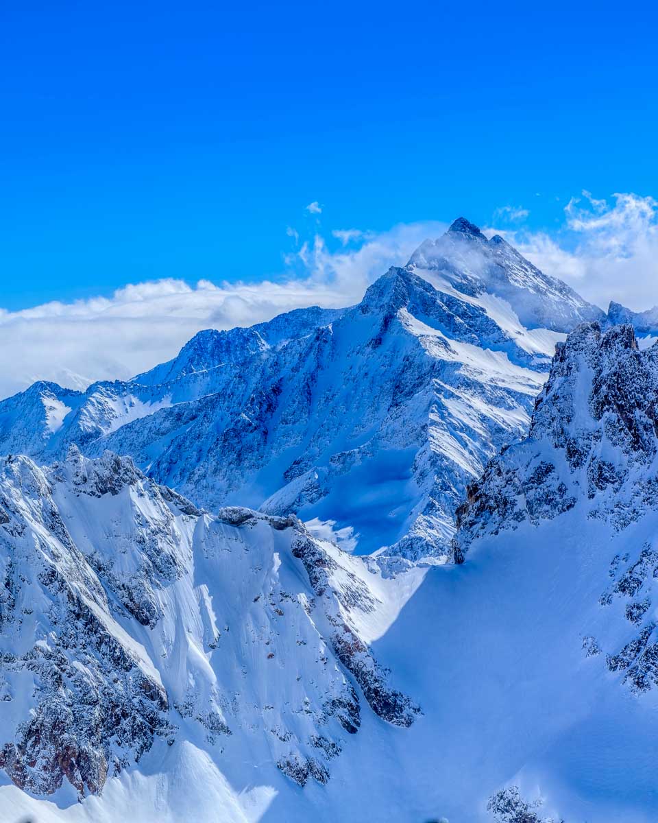 View from the top of Mount Titlis on a tour from Zurich Switzerland