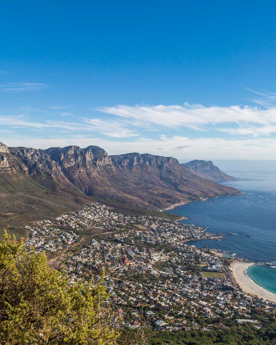 View on a hike from Cape Town South Africa