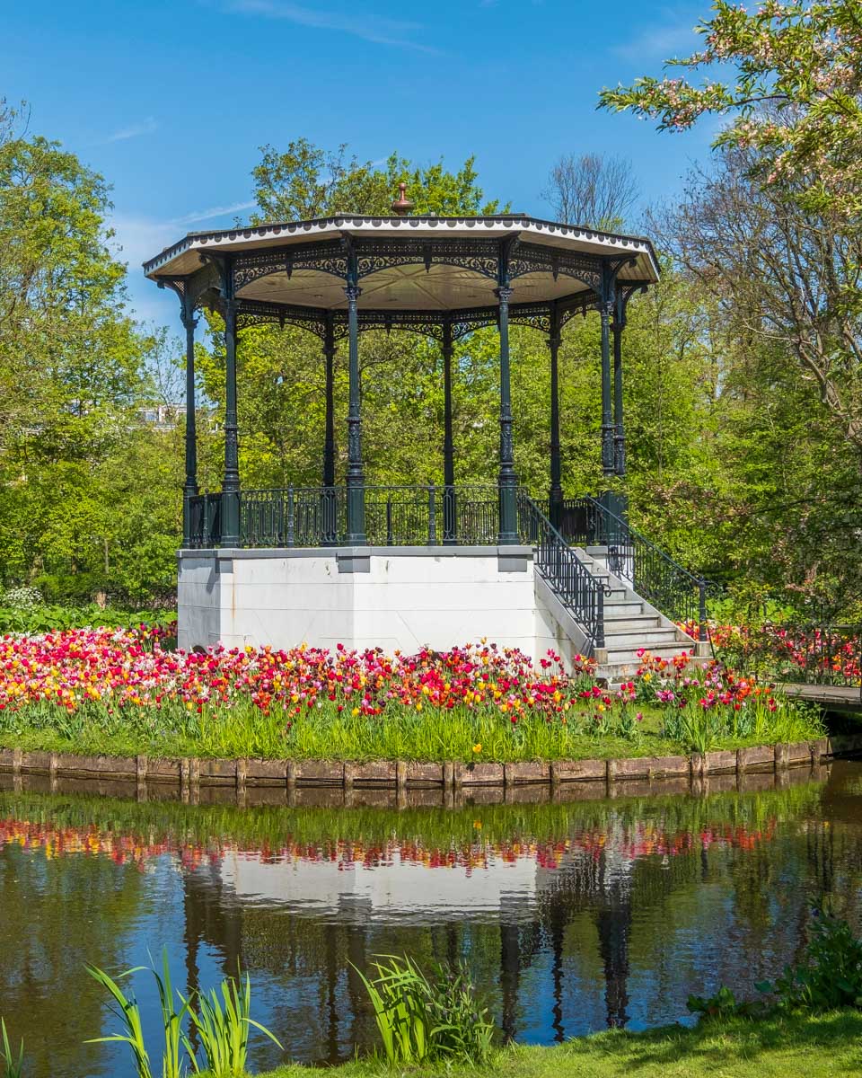 Vondelpark Amsterdam on a bike tour Netherlands