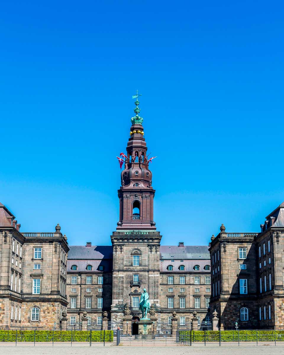 christiansborg palace in Copenhagen Denmark