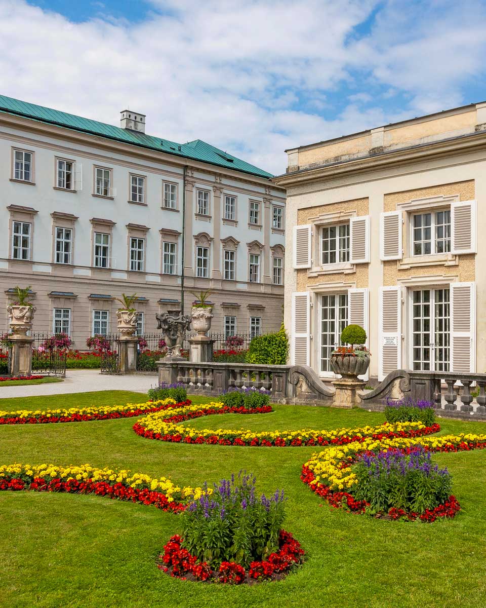 mirabell palace garden in Salzburg Austria
