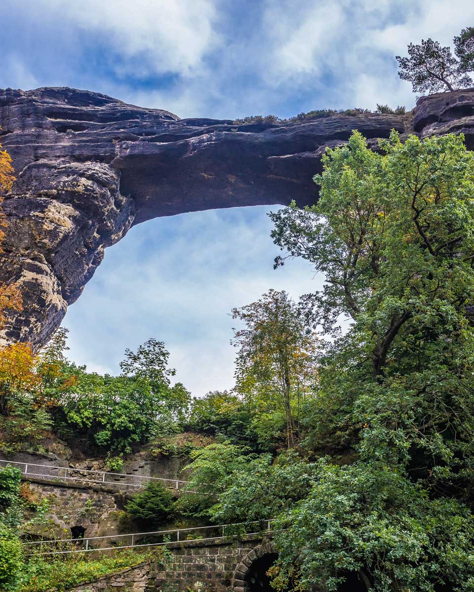 pravčická archway near Prague in the Czech Republic