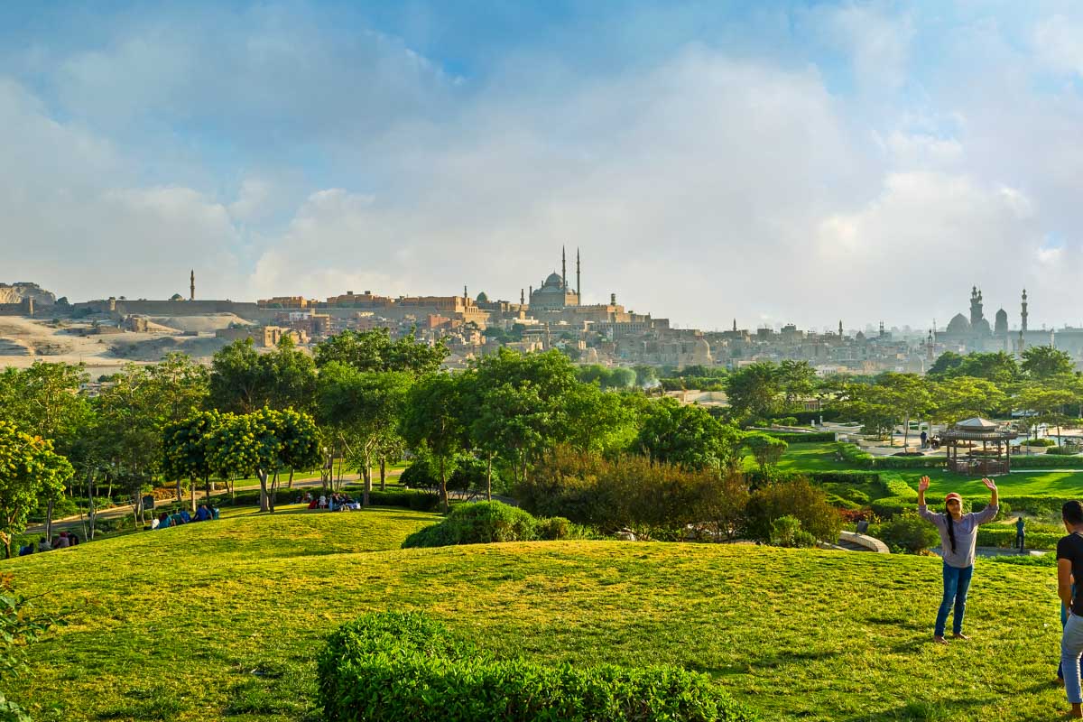 Al-Azhar Park in Cairo Egypt