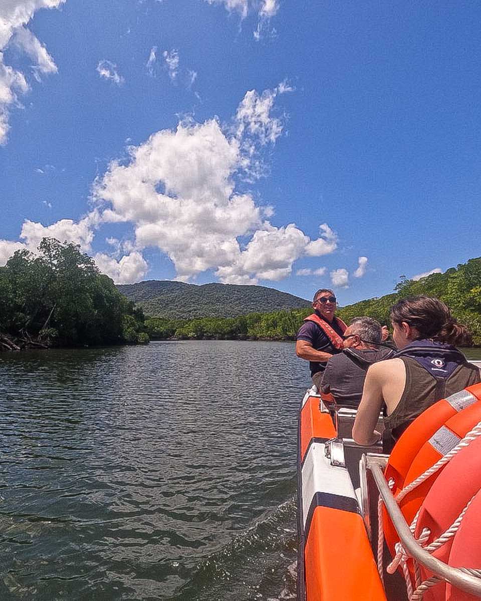 Bad Fishy Jet Boating - Cairns people on a jet boat tour in Cairns Australia down a river